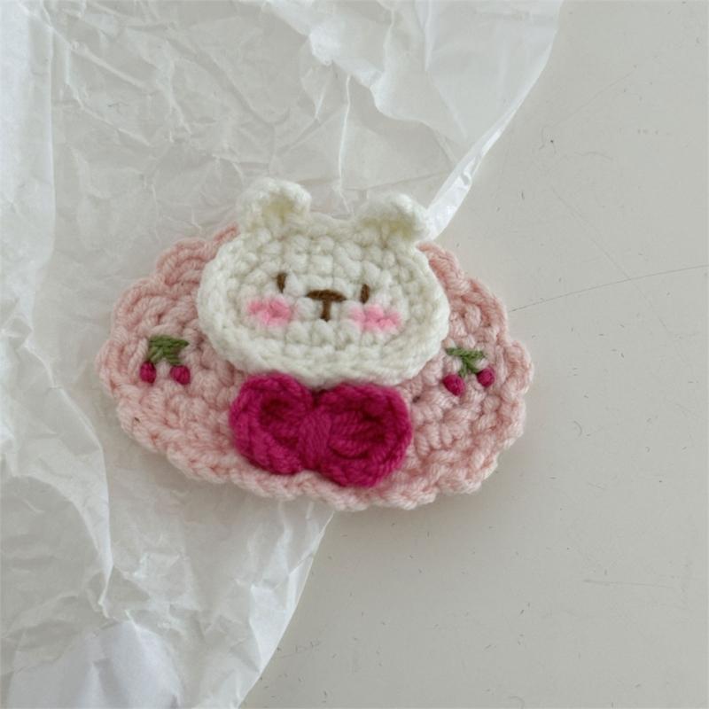 Soft Knit Baby Barrette Cute Hair Clip Knitted Baby Hairpin Warm Baby Girls Hairpin Fashionable Accessory for Your Child