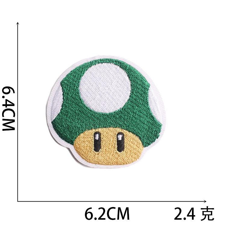 New Cartoon Mario Embroidery Cloth Sticker Anime Embroidery Label Game Character Computer Embroidery Chapter Boy Bag Patch Sticker