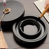 Dual-Ring Moisturizing Anti-Evaporation Inkstone with Lid - Non-Drying Calligraphy Inkwell & Palette