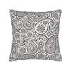 Brown White Paisley Western Seamless Pattern Pillow Case  Cute Funny Pillow Cover Design Pillowcases For Couch Sofa Bedroom