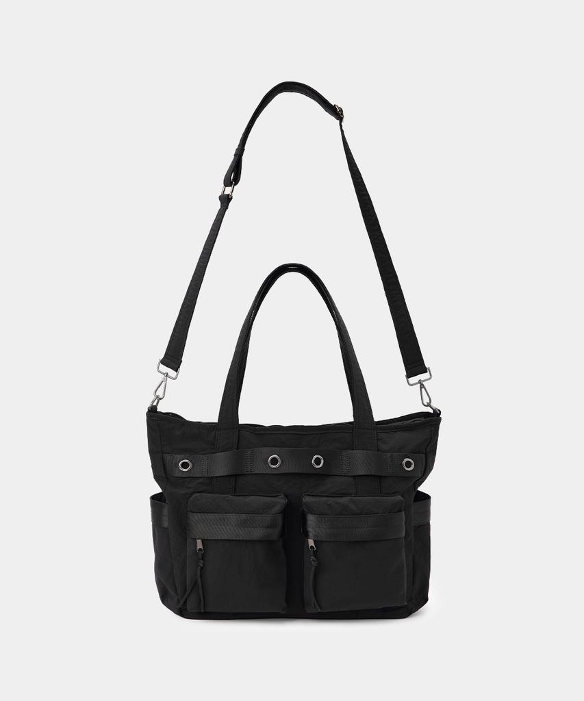 Maison Mined Two-Way Shoulder Bag Black