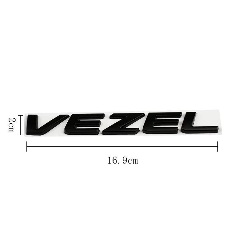 Metal 3D Car Sticker Body Side Badge Styling for Honda Vezel Logo 2023 2019 2021 2020 Auto Rear Trunk Emblem Decals Accessories