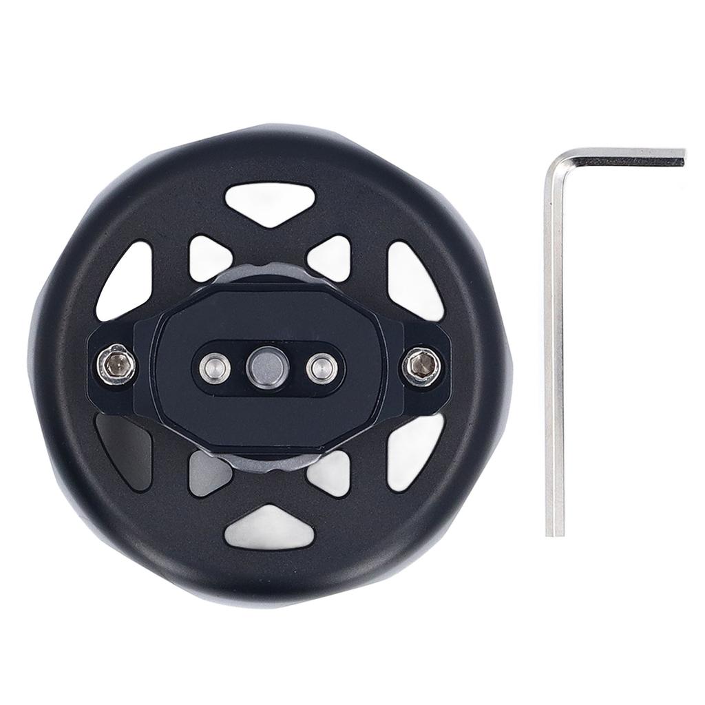 Round Camera Cage Grip Aluminum Alloy Non Slip Mirrorless Camera Hand Grip with 1 4 Inch 3 8 Inch Screw Hole