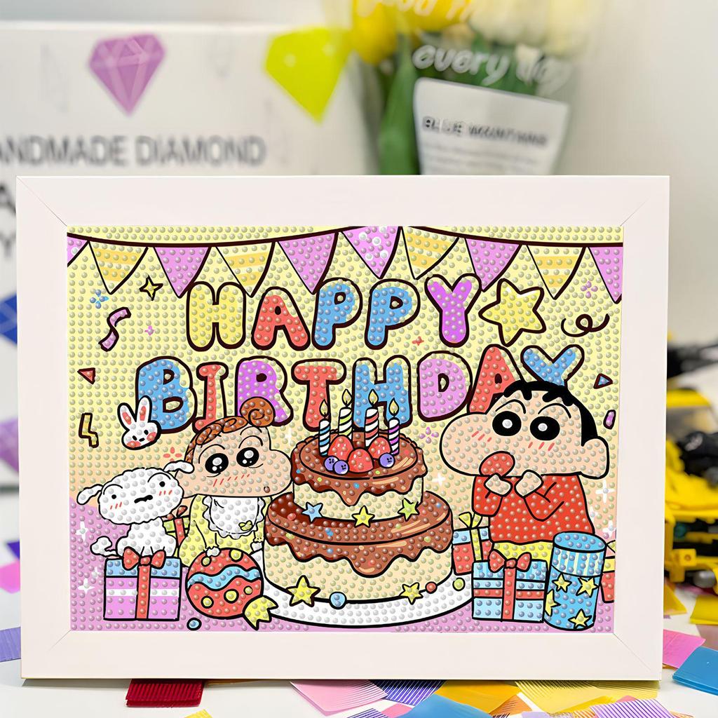 Kit de Peinture Diamant 5D Sanrio Encadré – Jouet Éducatif pour Enfants