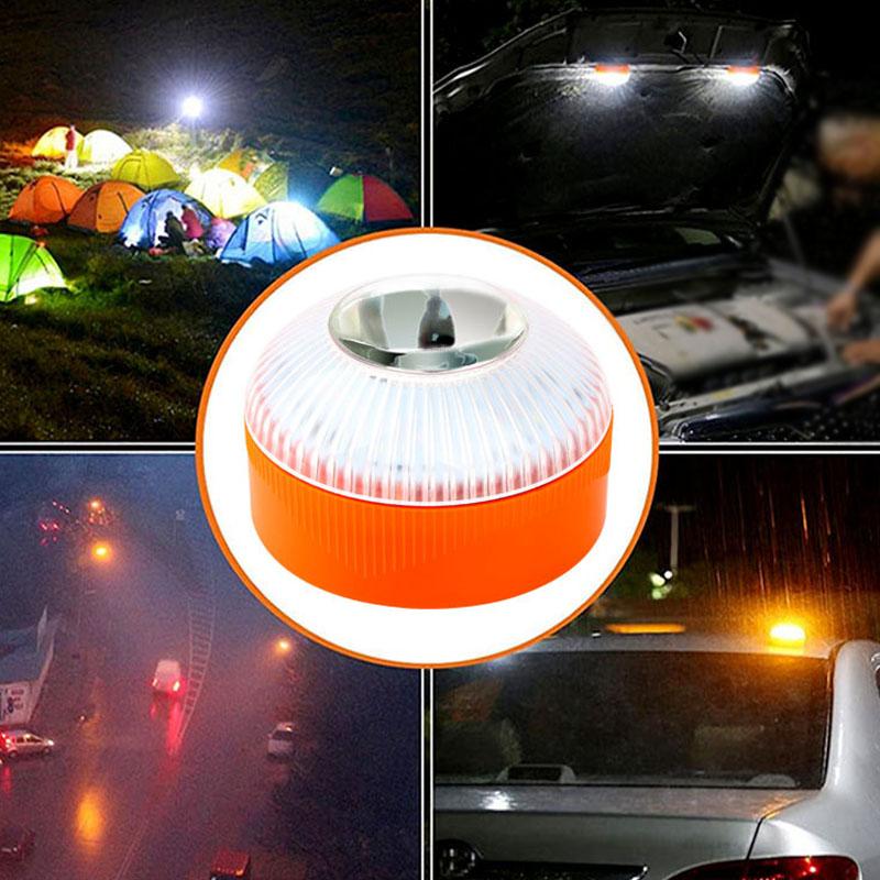 Led Car Emergency Beacon Light V16 Magnetic Induction Strobe Flashing Warning Light Road Accident Lamp Beacon Safety Accessory