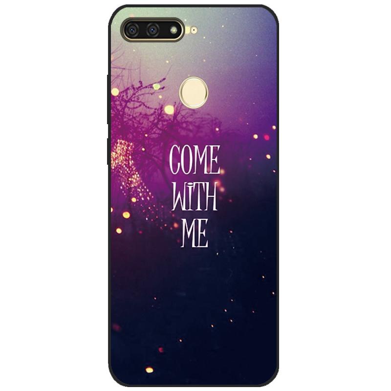 cases for huawei Y6 2018 case 5.7 inch Atu-L21 cover for huawei Y6 Prime 2018 back cover protective soft touch tpu flower rose