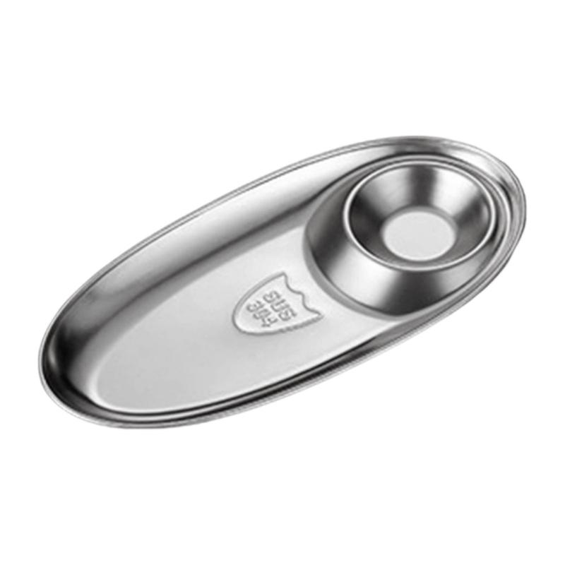 Elegant Gold Tone 304 Nonrust Steel Appetizer Dish Large Capacity Rusts Resistant For Gatherings And Restaurants