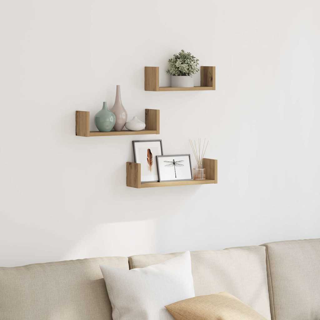 3 Wandregale für den Flur, dekorative Regale für das Wohnzimmer, Wandregale für das Badezimmer, vielseitige Ausstellungsregale, 40 x 10 x 10,5 cm