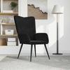 Vidaxl Armchair, Black, Upholstered In Velvet