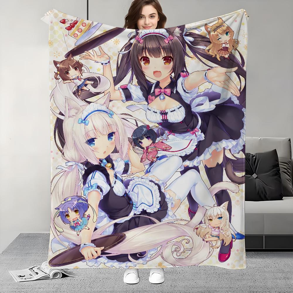Game N-Nekopara-S Blanket Design Lightweight  For Dorms, Naps, Living Room, Office,Sofa,All-Season