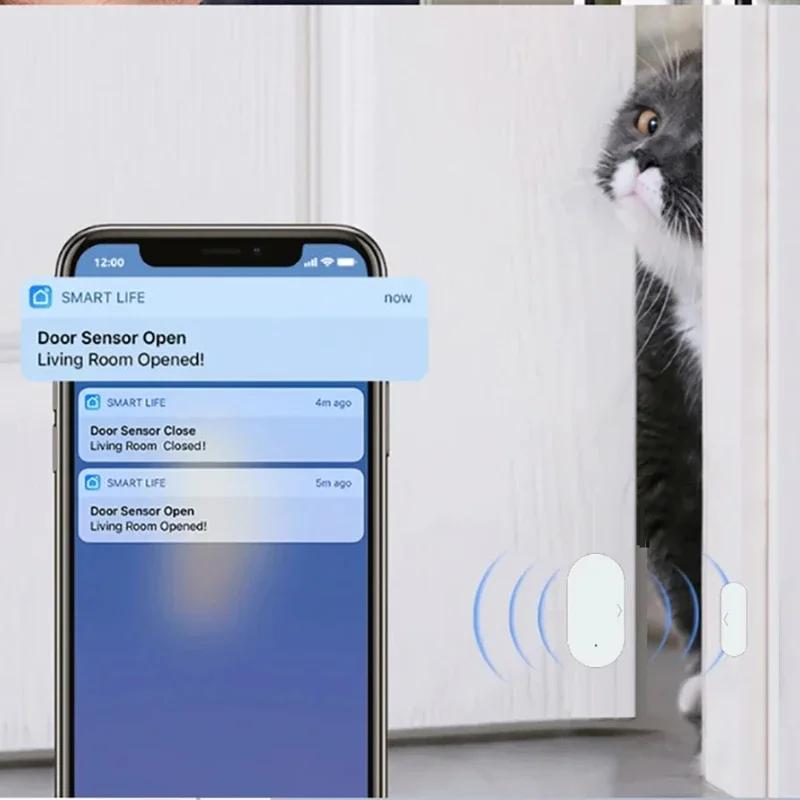 Door Sensor Window Sensor Home security For Smart Home Smart Life APP  Compatible with Alexa Google Assistant