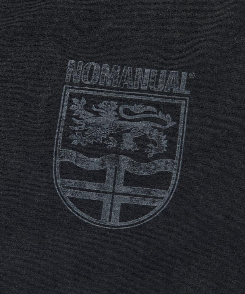 Nomaenyueol Dual Slash Emblem T-Shirt - Washed Black