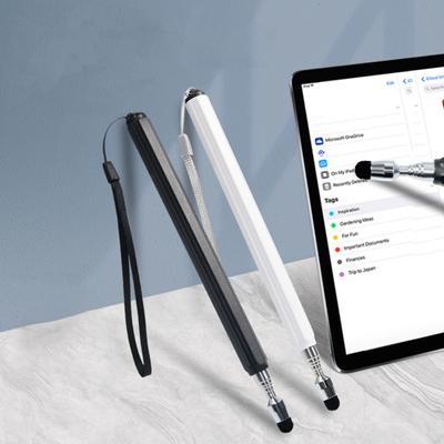 Telescopic Pointer Stick High Sensitivity Extendable Lightweight Non-slip with Lanyard Multipurpose Metal Extendable Pointer Touch Screen Stylus Pen