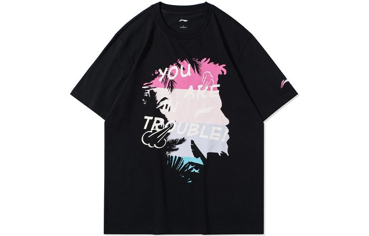 Li Ning Sports Basketball Collection T Shirt Men s Black AHSR875-2 S