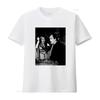 Vintage Retro The Munsters Classic Horror TV Show Black White Print Casual T Shirt Vintage Washed Streetwear Unisex Stylish