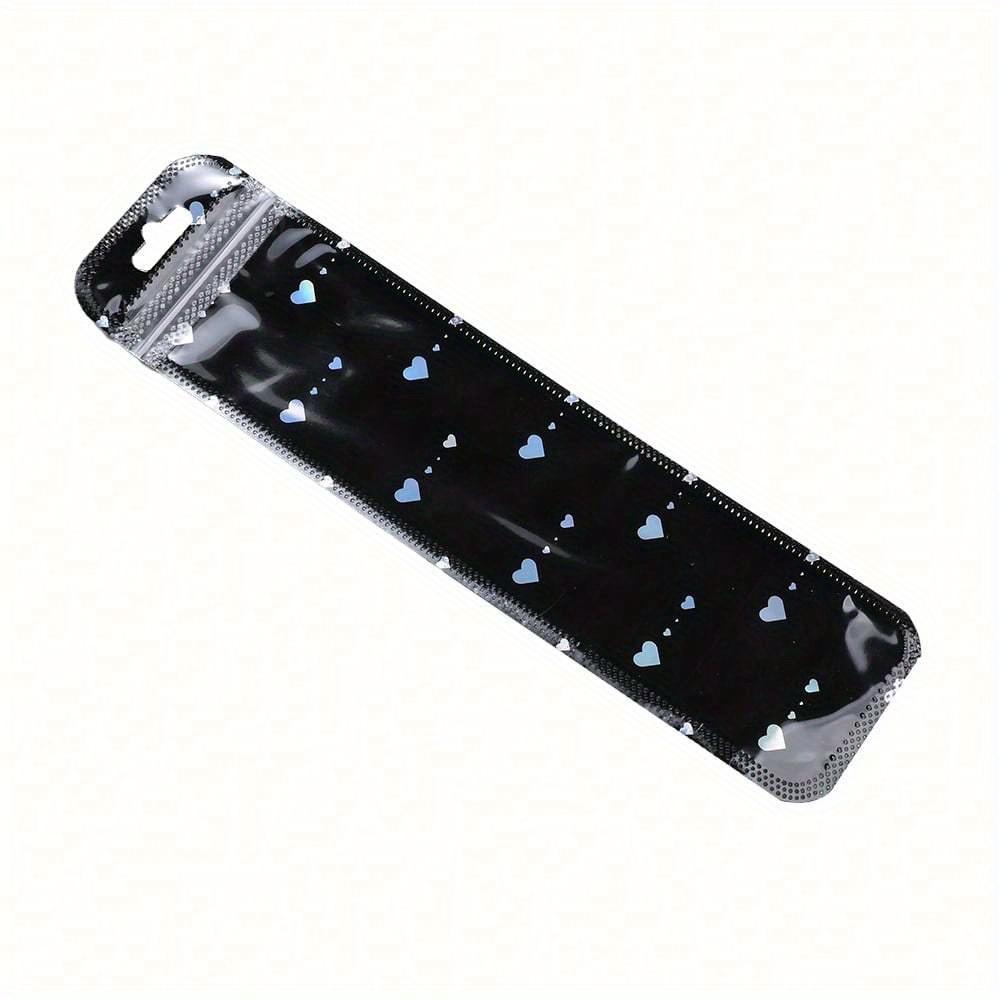 100Pcs Holographic Pen Bags, Pen Packaging Bags, Resealable Smell Proof Bags For Party Favor Storage, Cosmetics, Jewelry & Pen Packaging