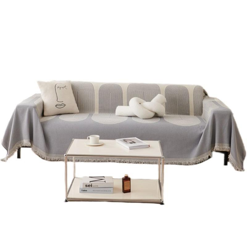 Multi Functional Sofa Throw Sofa Blanket Cover Bed Sheet Geometric Pattern for Home Decor and Outdoor Picnics Carpet