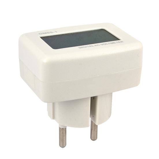 Blue LCD Digital Tester AC 80-300V Voltage Meter EU Plug 220V Volt Power