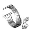 Pour bracelet Apple Watch, bracelets Apple Watch en acier inoxydable, 10 bracelets d'horlogerie à libération rapide, bracelet d'horlogerie en métal à trois maillons