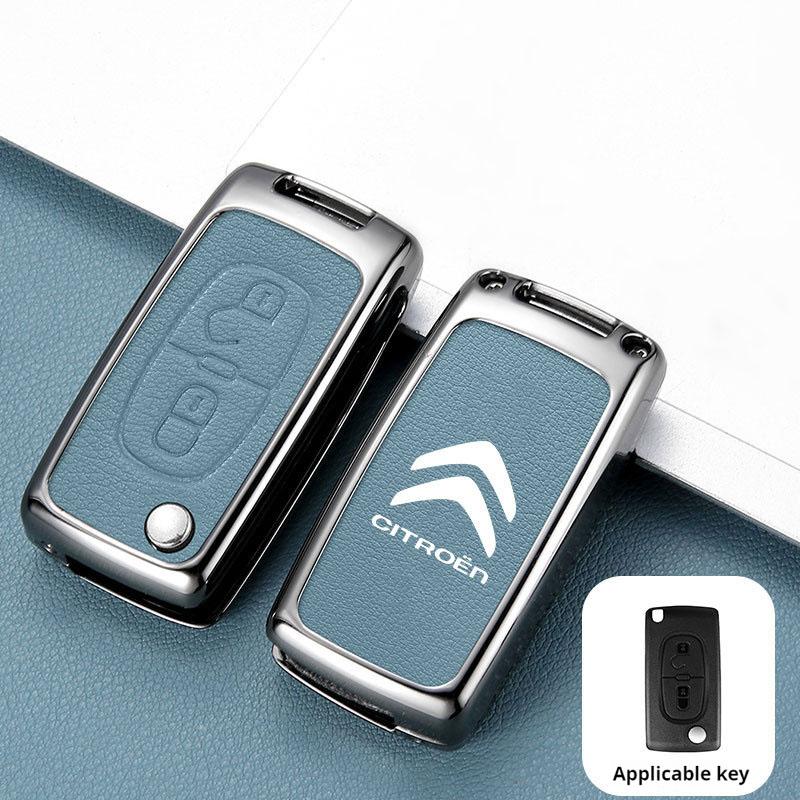 AGX4   Zinc Alloy CarKey Holder Car Keychain Bag Organizer Car Key Case For Citroen C1 C2 C3 C4 C5 C6 C8 C4L C3L C3-XR PICASSO Aircross