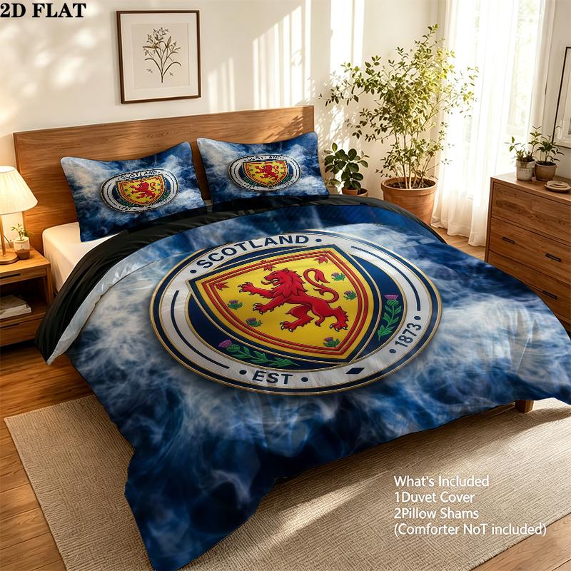 Scotland Pattern Bedding Quilt Set  Home Decoration  Gift (1 * duvet cover + 2 * pillowcase  without core)