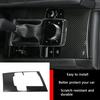 Car Accessories Fit for      2024 2025 Mazda 3 Axela Interior Gear Shift Knob Console Media Panel Cover Trim (Carbon Fiber Style) Stainless Steel 1