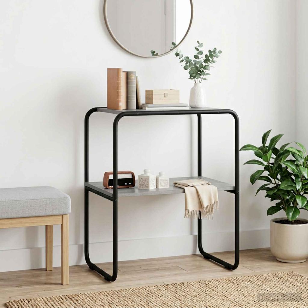 Console Table Grey Sonoma 60 X 42.5 X 70 Cm Engineered Wood