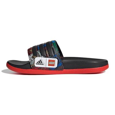 Kids' LEGO X Adilette Comfort K Slippers Black Red FY8835