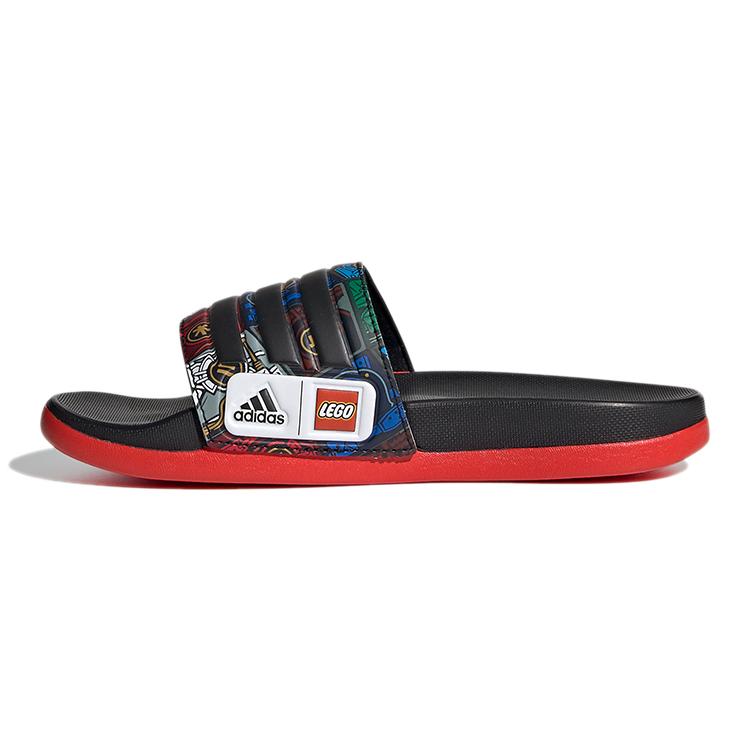 

Kids LEGO x Adidas Adilette Comfort K Slippers Black Red FY8835 28