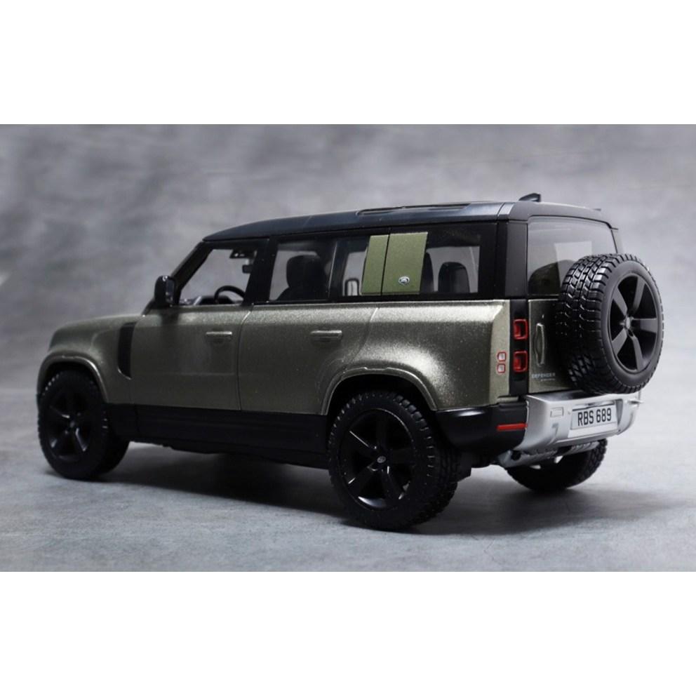 Bburago 1:24 Land Rover Defender 2022 SUV Diecast Model Auto, Zelená