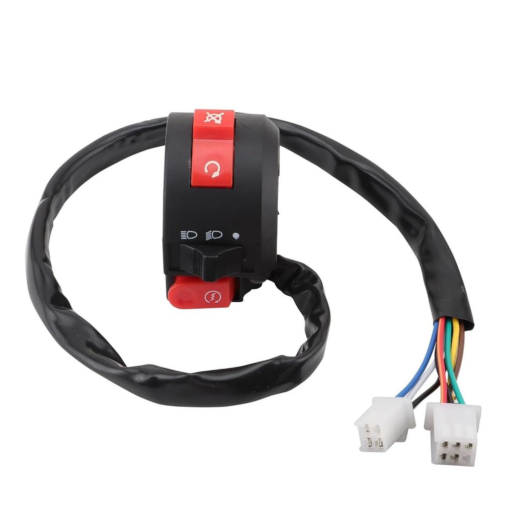 7/8" 22mm Handlebar 3 Function Right Start Switch Replacement for 2005 Taotao 110cc Quad 125cc Venom 50cc 90cc 110cc 125cc ATV Quad Pit Bike Buggy