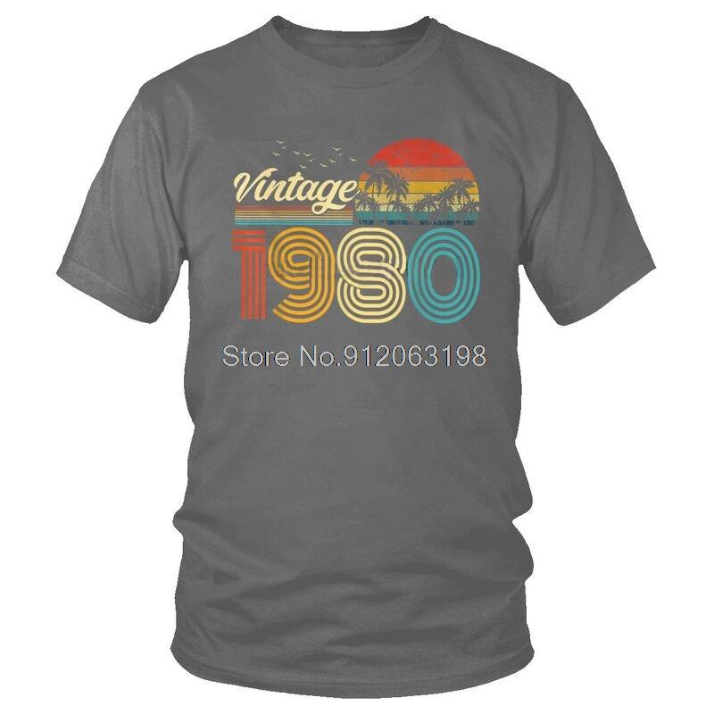T-shirt Homme Classique Vintage Années 1980 Streetwear 41 Ans Cadeau 41ème Anniversaire T-shirt Manches Courtes T-shirt Cool Homme Coton