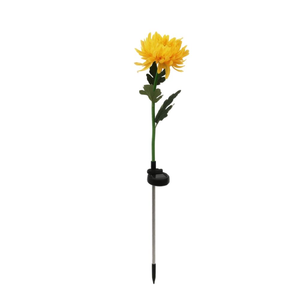Solar Powered Artificial Flower Garden Light Outdoor Decorative Yard Lamp with Stake for Lawn Patio Pathway Landscape Lighting