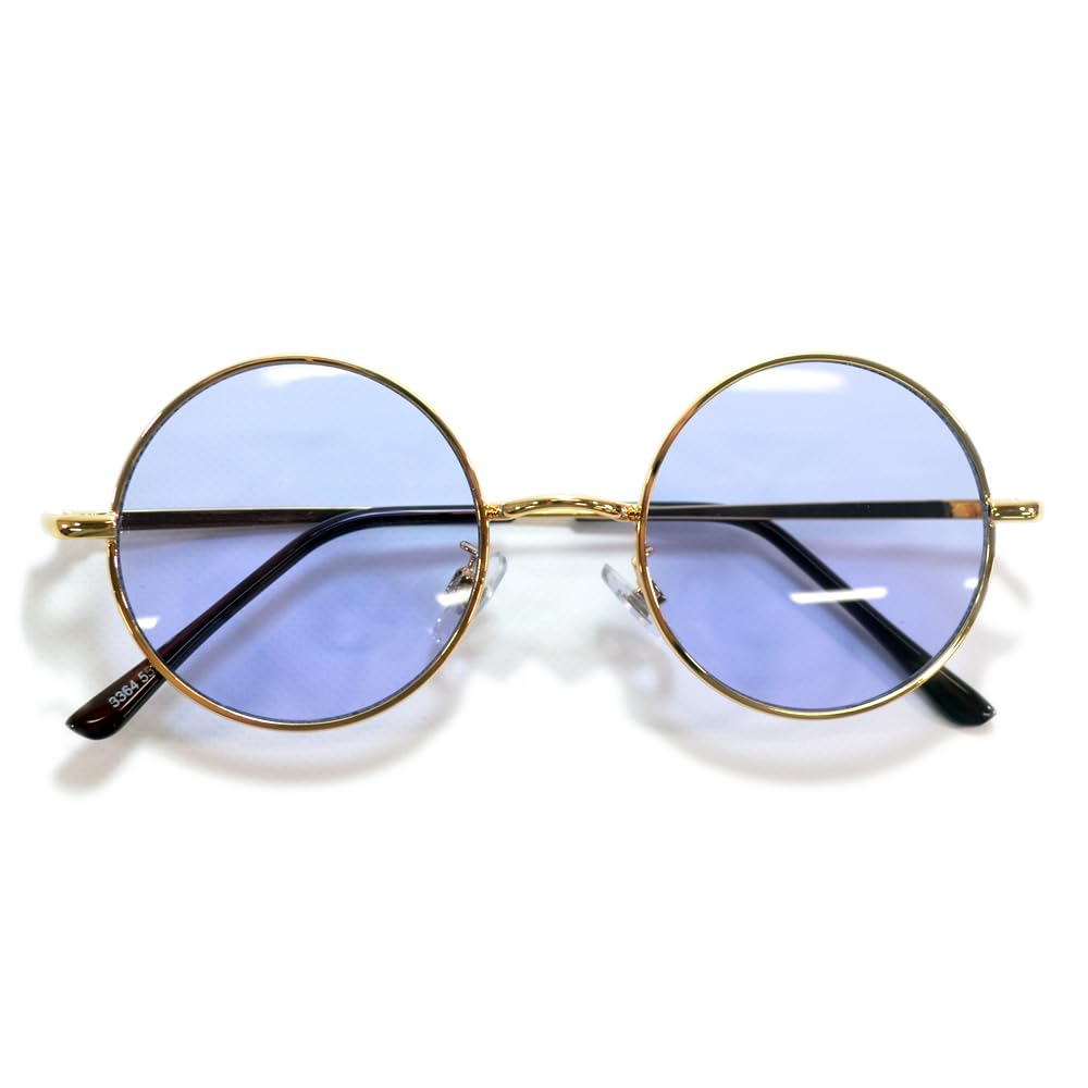 

Merry Pleasure Fashion Glasses Sunglasses Light Color Lenses Color Lens Sunglasses Boston Round Round Glasses Light Color Men Women UV Protection