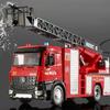 1:18er Maßstab Feuerwehrauto Modell Spielzeugauto Licht Musik Legierungskörper Wassersprüh-Sprenger Fahrzeugmodelle für Geburtstagsgeschenke für Kinder