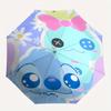 Disney Stitch,Pastel Automatic Opening and Closing Umbrella   Suitable for all occasion and business umbrella, unisex portable tri fold smal
