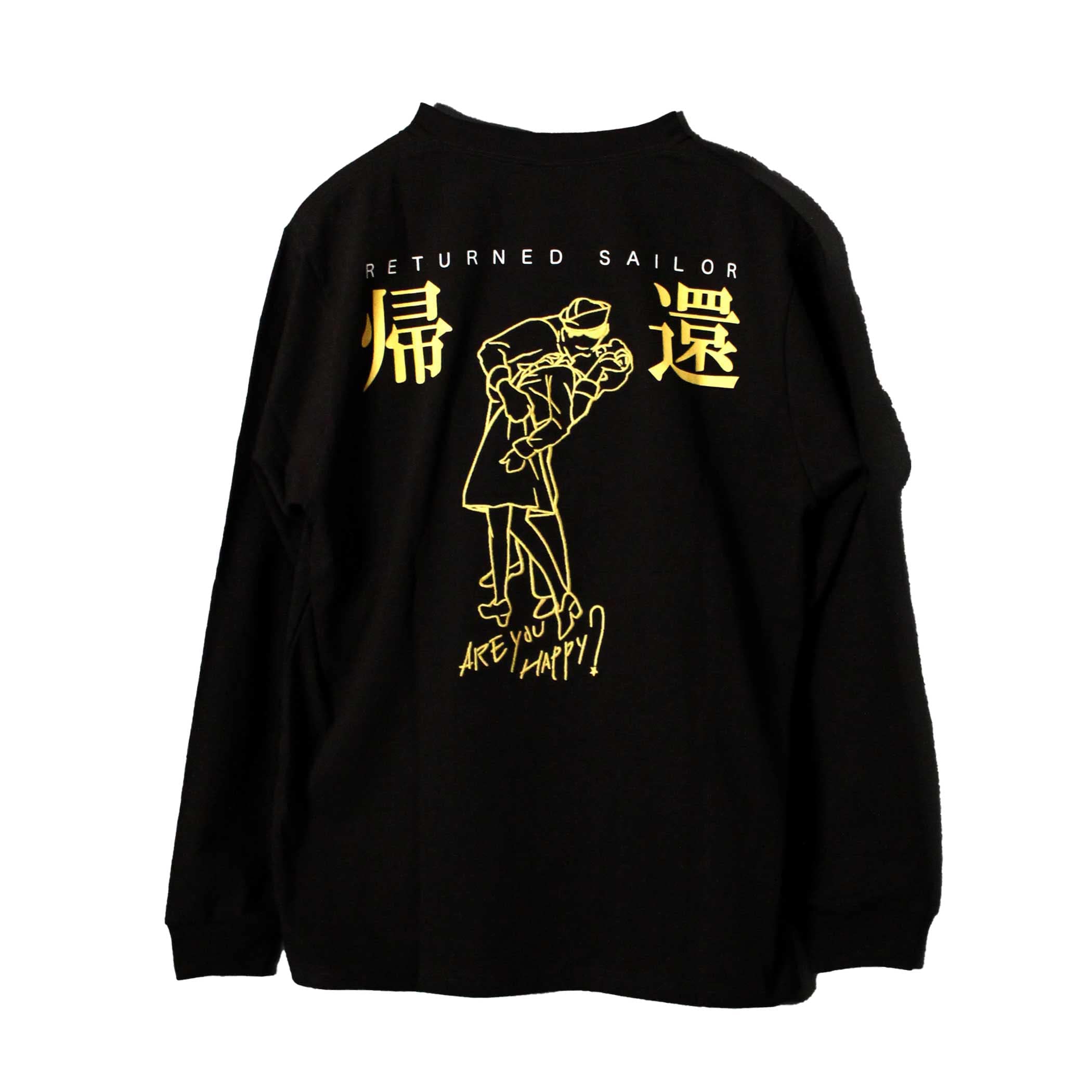 

Avirex Returned Sailor Long Sleeve 009 Black T-Shirt, 6123269, Men s XL,