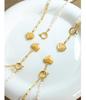 Elegant Heart Pendant Necklace with Natural Freshwater Pearl and Clavicle Chain