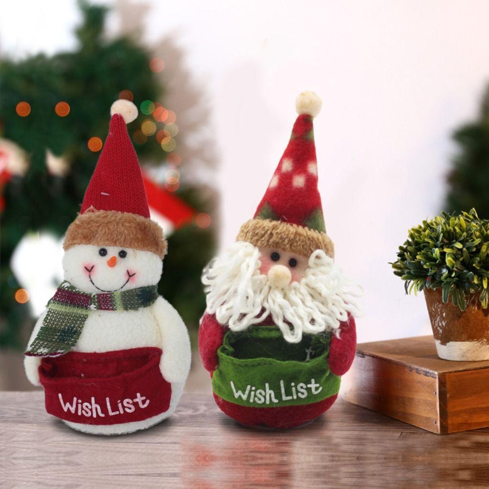 Accessories Christmas Tree Christmas Pendant Snowman Dolls Stuffed Toy Christmas Decoration