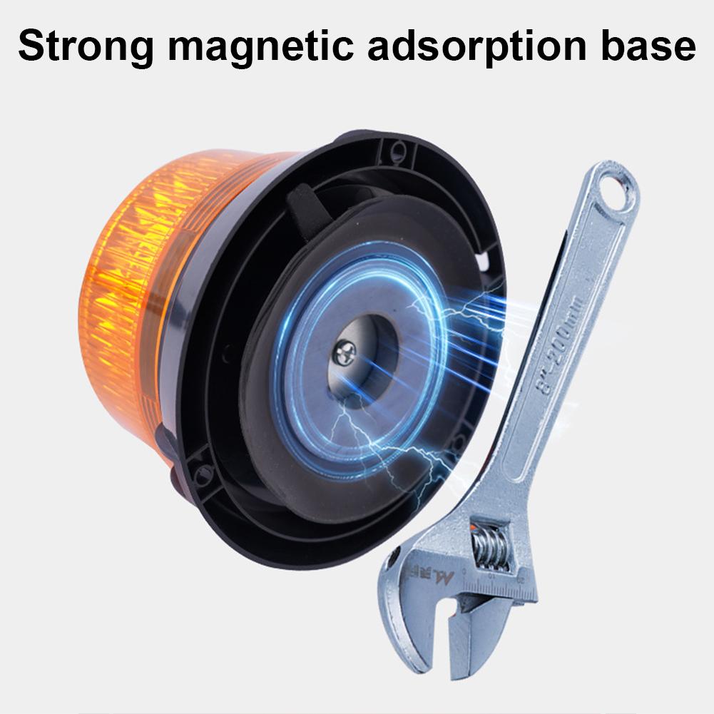 Beacon Light Rechargeable LED Strobe Light with Magnetic Base Safety Flashing Light for Trucks/Trailer/Vehicle