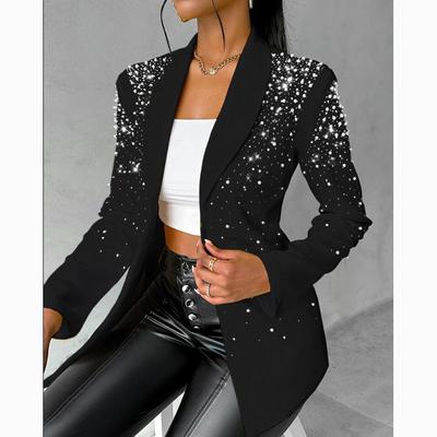 Stilvolle und elegante Anzugjacke mit schmaler Passform für Damen mit Blasenperlen
