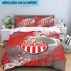 3pcs Soccer Player Printed Bedding Set Duvet Cover Closure Includes 1 Duvet Cover & 2 Pillowcases Bedding Sets Home Decor Gifts