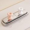 2Pcs Toilet Press Easy To Use Cleaning Tape Toilet Button Switch Donut Shape Toilet Press Switch Toilet Accessory