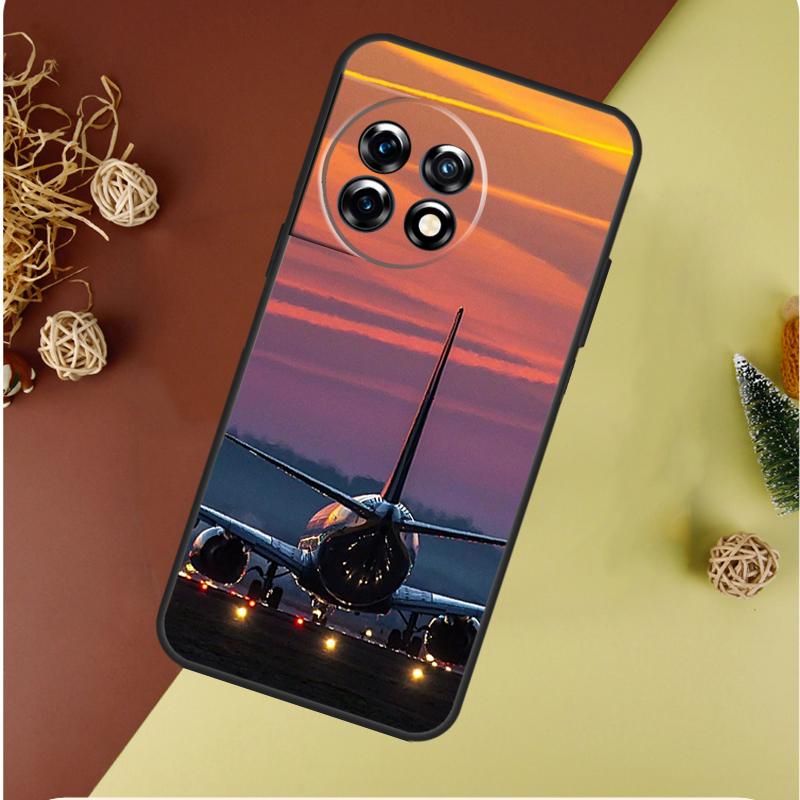 Aircraft Airplane Fly Travel For OnePlus 13 13R 12 12R 11 9 10 Pro 8T 9RT 10T 10R N20 N30 Nord CE 2 3 4 Lite Phone Case