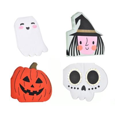 20pcs Halloween Series Paper Napkins Halloween Party Supplies Disposable Tableware For Event Party Decoration 4 Patterns