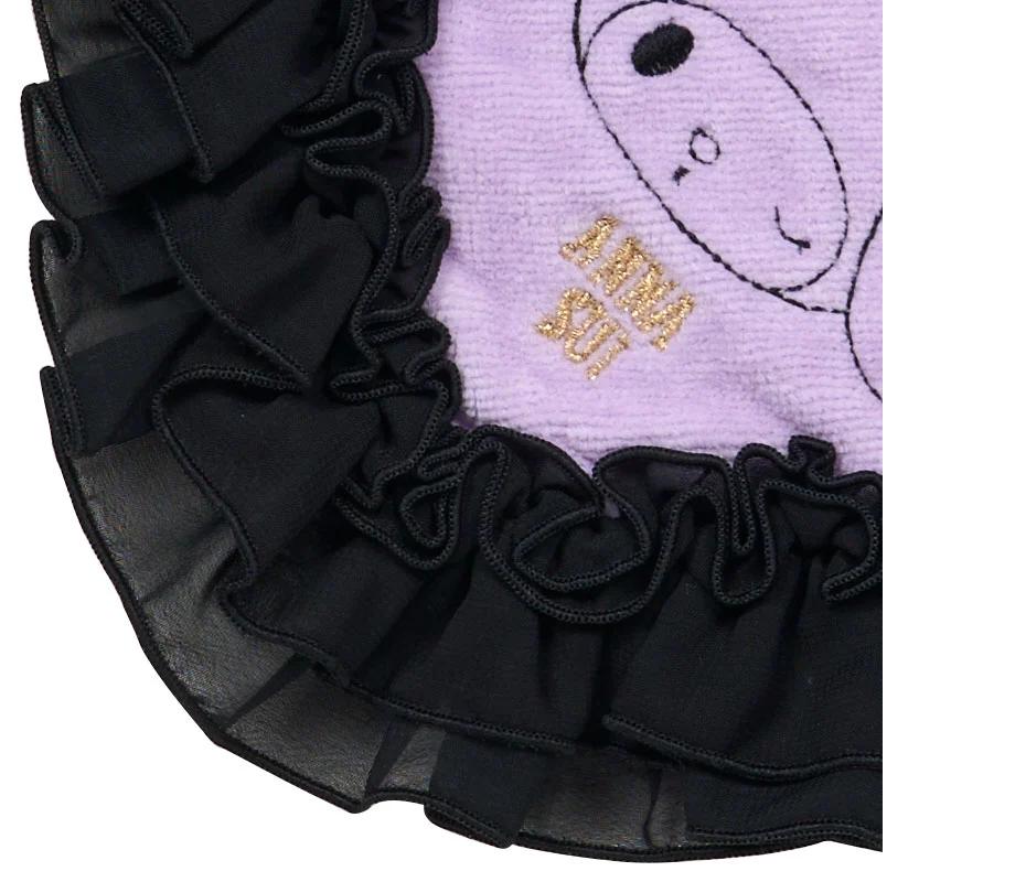 Sanrio ANNA SUI Mini Towel ( Ruffle ) Black Japan NEW