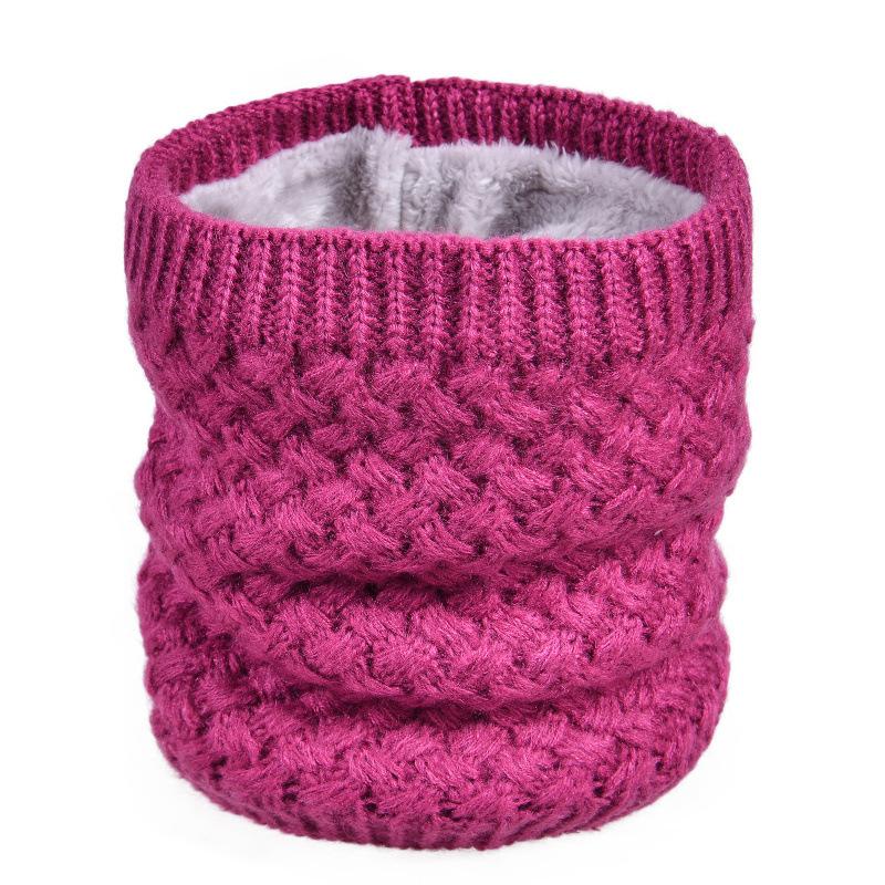 Male and Female Couples Fleece Thickened Single Ring Sleeve Winter Warm Wool Knitted Sleeve