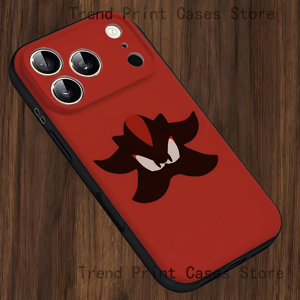 S-ShadowS H-HedgehogS Phone Case For iPhone 15,16,12,13,14,11,17,Pro,Max,Plus,E,Air,Mini TPU Cover