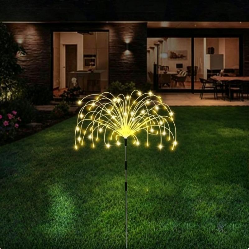 300/420 LED Outdoor Solar Garden Light, Upgraded Fireworks Light, 8 Lighting Modes,outdoor Decoration On Garden Terraces,Halloween,Christmas