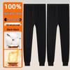 2025 Autumn/Winter Men's Cotton Antibacterial Base Layer Trousers - Mid-Aged Plus Size Warm Pants